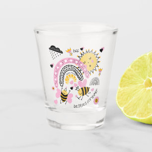 Copo De Shot Rainhas Abelhas Melhores Amigos Para Meninas BFF B