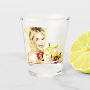 Copo De Shot Rapariga com frutas