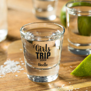 Copo De Shot Raparigas Trip com Coroa e Ano