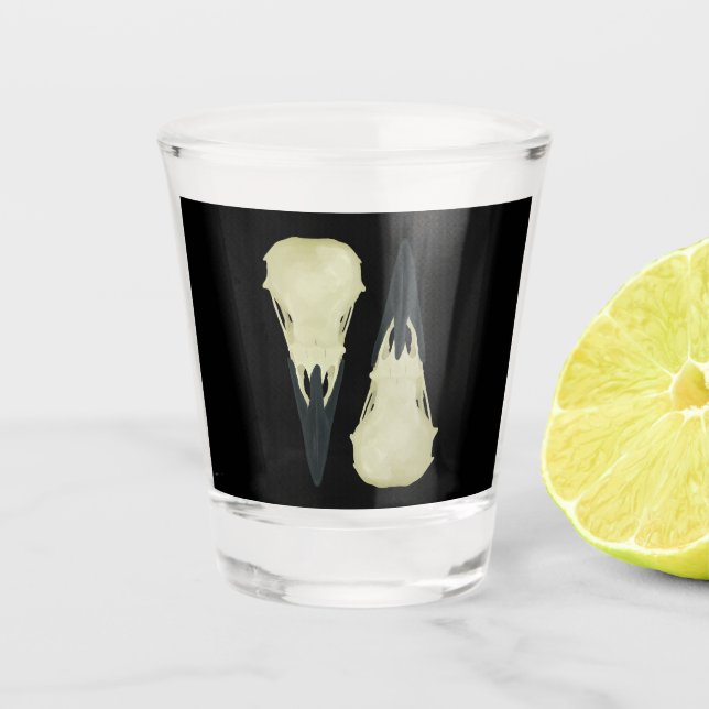 Copo De Shot Ravens de Odin (Frente)