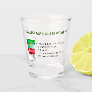 Copo De Shot Receita de Bebida Shot de Natal Festa de Fim de An