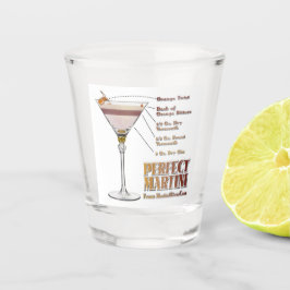 Copo De Shot Receita de Coquetel Martini Perfeito Arte