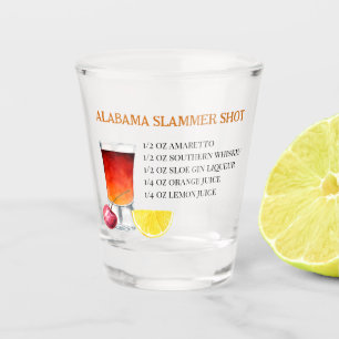 Copo De Shot Receita de Drink Alabama Slammer
