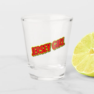 Copo De Shot Red and Yellow Comic Jersey Girl