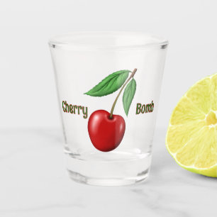 Copo De Shot Red Cherry Design personalizado