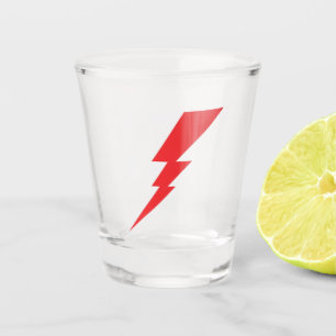 Copo De Shot Red Flash Lightning Bolt