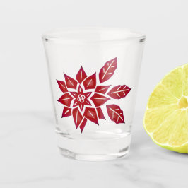 Copo De Shot Red Poinsettia