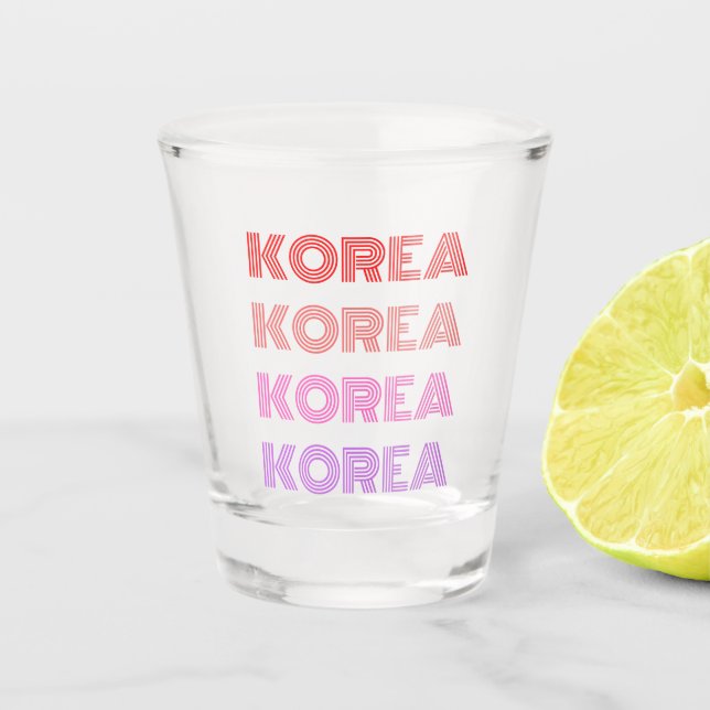 Copo De Shot Red to Pink Korea Soju (Frente)
