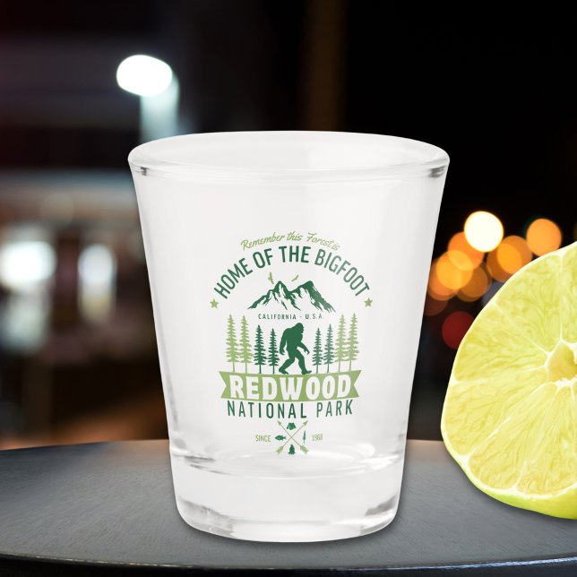 Copo De Shot Redwood National Park California Est 1968 (Criador carregado)