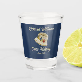 Copo De Shot Reforma foi pescar pescado pescador aposentado cha