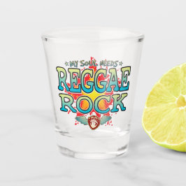 Copo De Shot Reggae Rock Soul Shot Glass