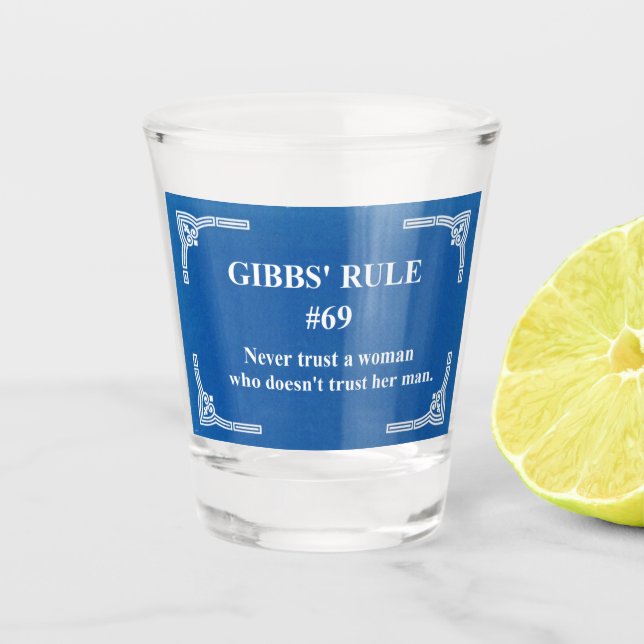 Copo De Shot regra 69 de Gibbs (Frente)