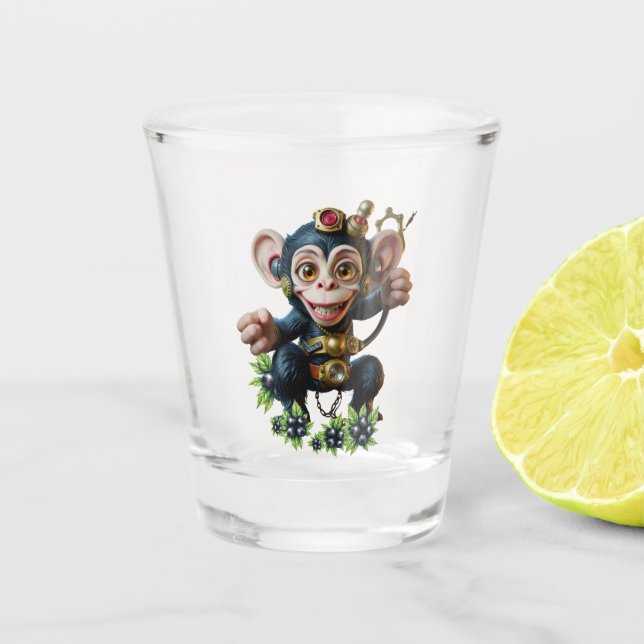 Copo De Shot Relógio Guardião da Caverna – O Macaco Sussurrante (Frente)