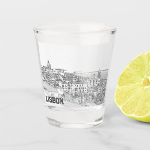 Copo De Shot Reprodução do Lápis de Alfama em Lisboa