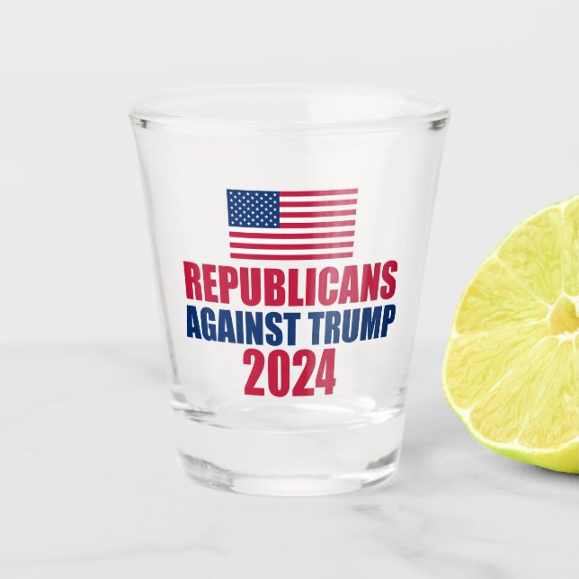Copo De Shot Republicanos Contra a Eleição Trump 2024 (Frente)
