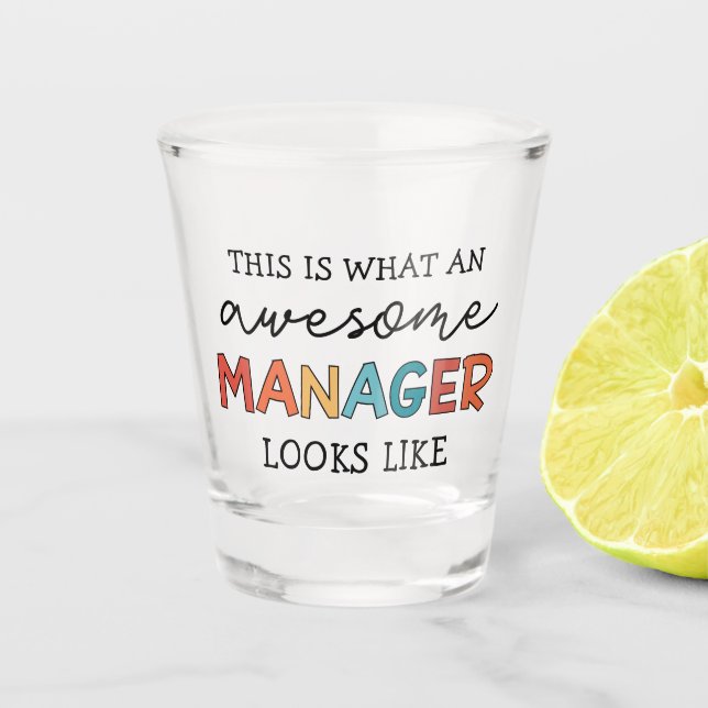 Copo De Shot Retro Awmanutenção Manager Funny (Frente)