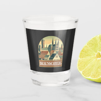 Copo De Shot Retro Braunschweig Skyline