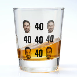 Copo De Shot Retro Legal de Fotografia de aniversário de 40 ano