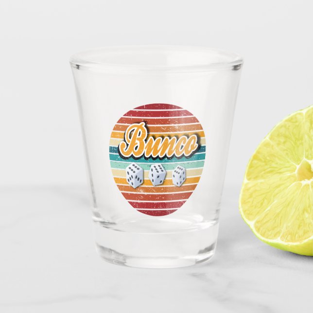 Copo De Shot Retro Vintage Dice Bunco (Frente)