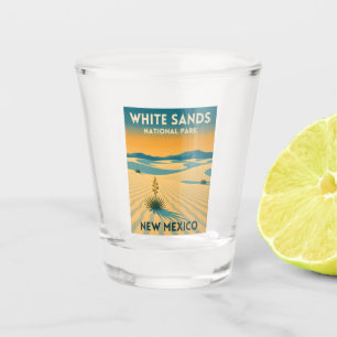 Copo De Shot Retro Vintage Viagem Parque Nacional White Sands