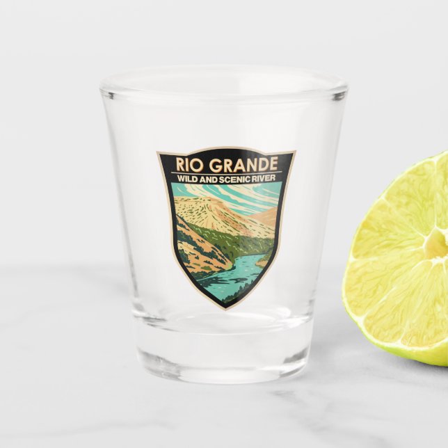 Copo De Shot Rio Grande Selvagem e Vintage (Frente)