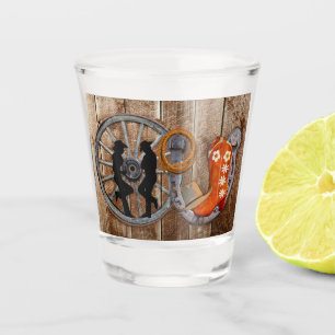 Copo De Shot Roda de Ferradura do Cowboy Ocidental