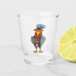 Copo De Shot Rooster de Cartoon Encantado