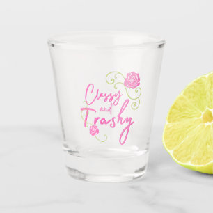 Copo De Shot Rosa Pink Classy e Trashy