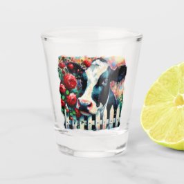 Copo De Shot Rosas vermelhas de vedação de galinha Holstein