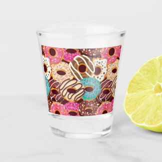 Copo De Shot Rosquinha, rosquinha de chocolate e chocolate para