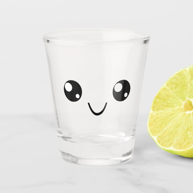 Copo De Shot Rosto de Sorriso (Frente)