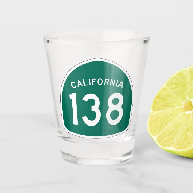 Copo De Shot Rota Estadual da Califórnia 138 (Frente)