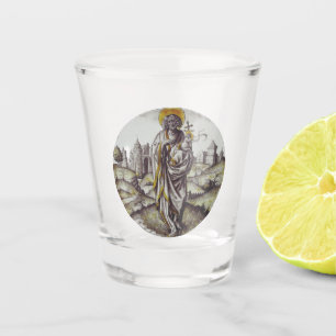 Copo De Shot Roundel com o Santo John The Baptist