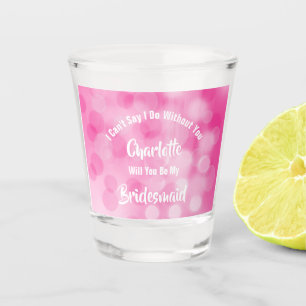 Copo De Shot Roupa Rosa Cinzenta De Ponta Com Proposta De Ponta