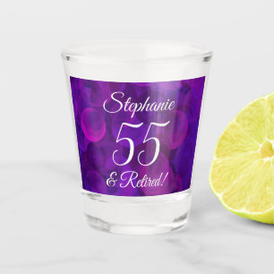 Copo De Shot Roxo 55 Elegante e aposentadoria