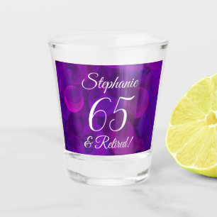 Copo De Shot Roxo Elegante 65 e aposentadoria