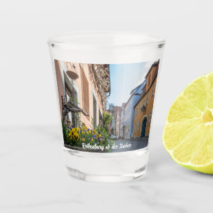 Copo De Shot Rua colorida em Rothenburg ob der Tauber