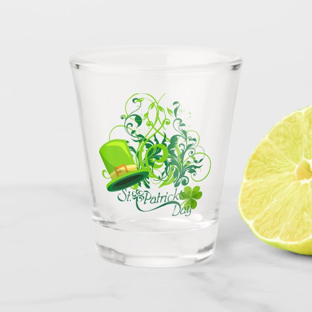 Copo De Shot Rua. Dia de Patrick. (Frente)