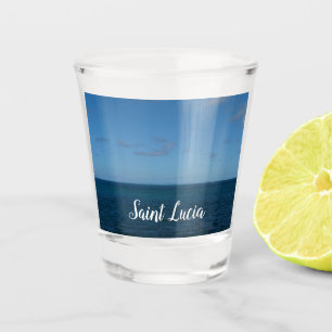Copo De Shot Rua. Lucia Horizon Blue Ocean