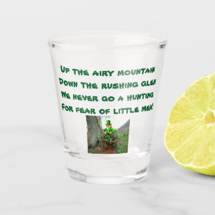 Copo De Shot RUAS. Vidro de LEPRECHAUN RHYME