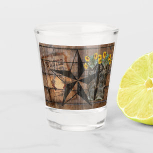 Copo De Shot Rustic Texas Star Western Pistola Boots