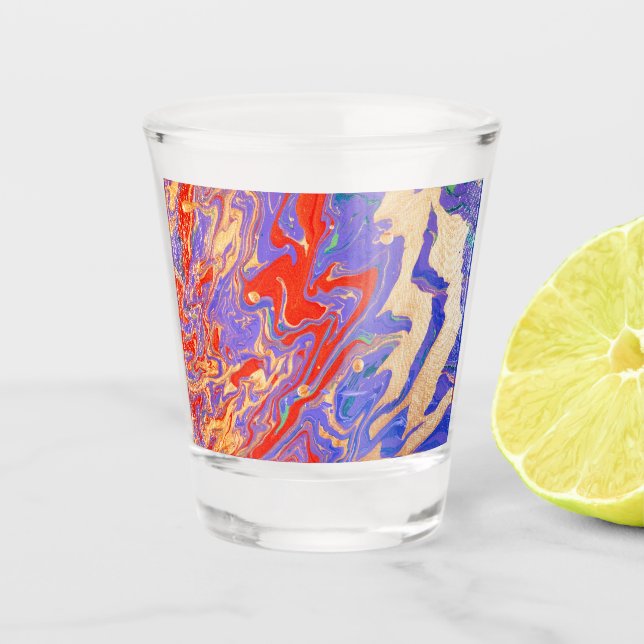 Copo De Shot Saca-rolhas de Garçom Roxo (Frente)