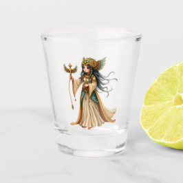 Copo De Shot Sacerdotisa Celestial da Pirâmide Dourada.