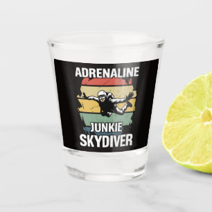 Copo De Shot Saltador de Paraquedas Viciado em Adrenalina