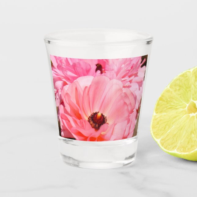 Copo De Shot Saltando em Rosa  (Frente)