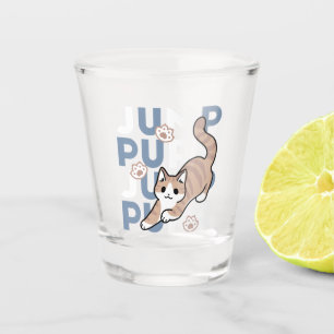Copo De Shot Salto Purr de Salto: Design de Gato Reproduzível c