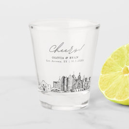 Copo De Shot San Antonio Wedding Favorece Chefias Personalizada