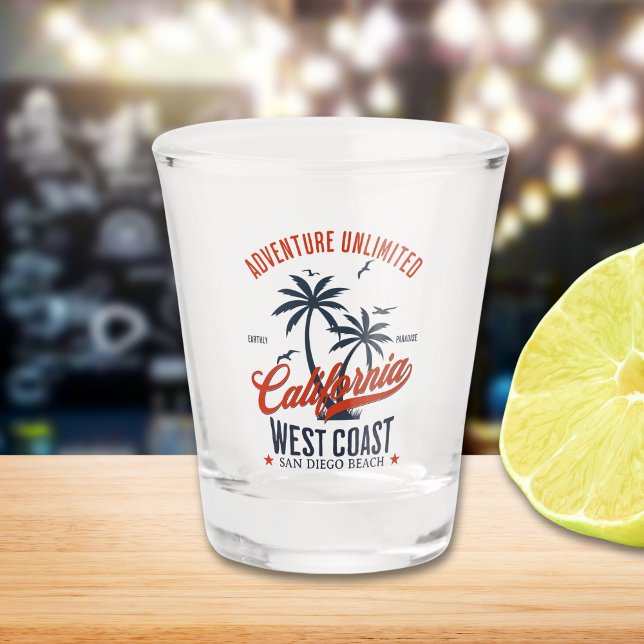 Copo De Shot San Diego California Beach Funny San Diego  (Criador carregado)