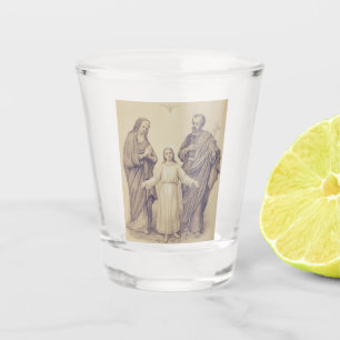 Copo De Shot Santa Família Jesus, Virgem Maria e Santo José