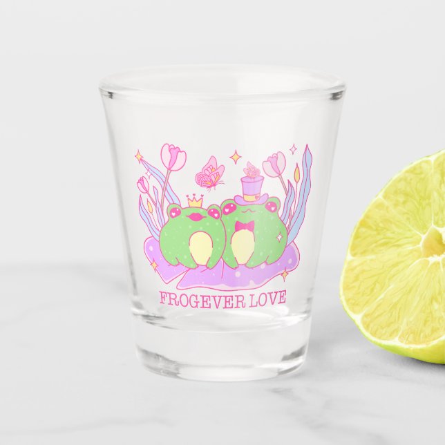 Copo De Shot Sapo Bonito - Amor Frogever (Frente)